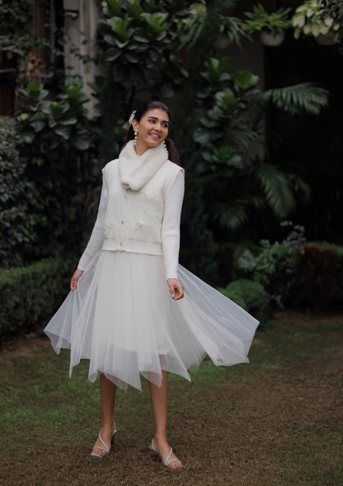 Knit Tulle Ballet Set