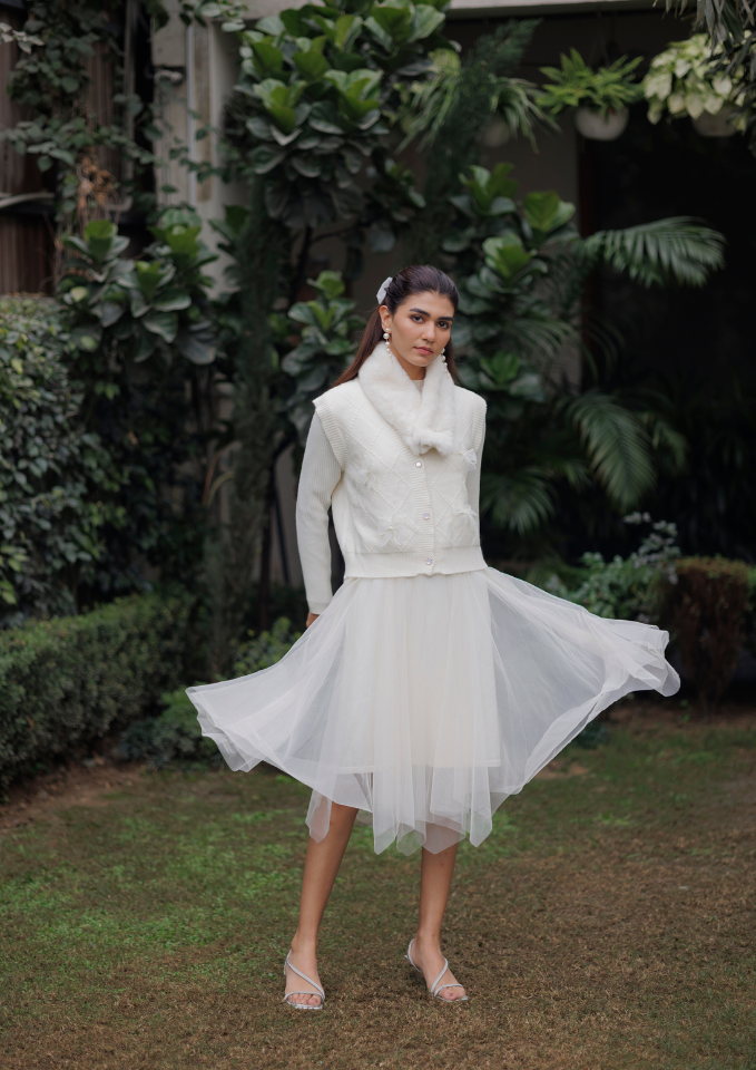 Knit Tulle Ballet Set